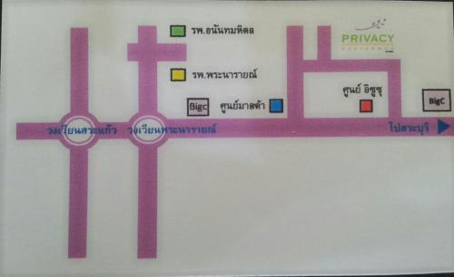 The floor plan of Privacy Residence Lopburi