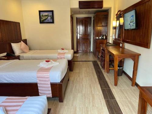 Katil atau katil-katil dalam bilik di Dara Reang Sey Angkor Hotel