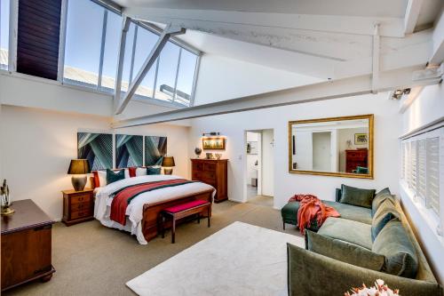 Ένα ή περισσότερα κρεβάτια σε δωμάτιο στο Urban Stellar - Hawkes Bay Holiday Home