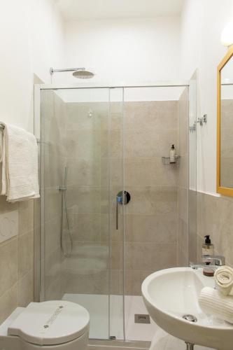 Koupelna v ubytování Hotel Minerva