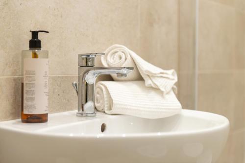 Koupelna v ubytování Hotel Minerva