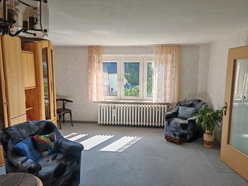 Χώρος καθιστικού στο Ferienwohnung Klaus