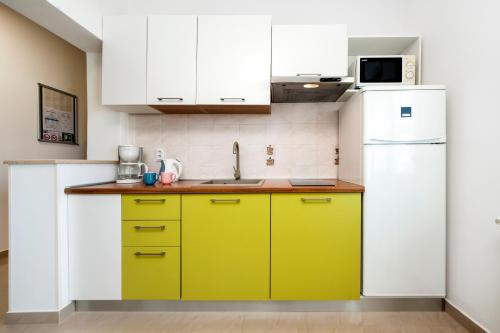 Η κουζίνα ή μικρή κουζίνα στο Apartments Euphemia