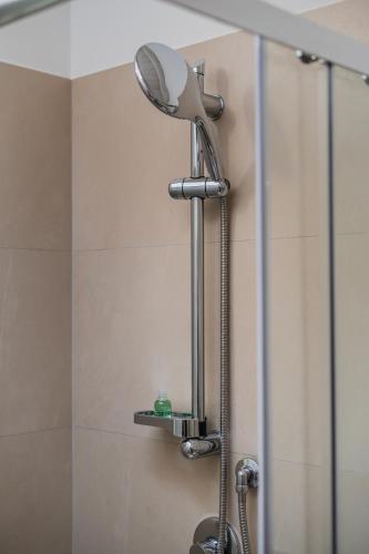 a shower with a shower head in a bathroom at Le Dune Verdi in Lido di Jesolo
