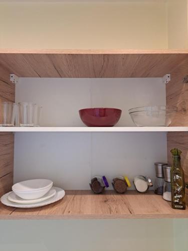 Kuchyň nebo kuchyňský kout v ubytování Donaco