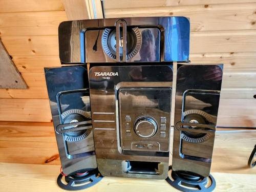 a toaster sitting on top of a table at Turo House in Batumi