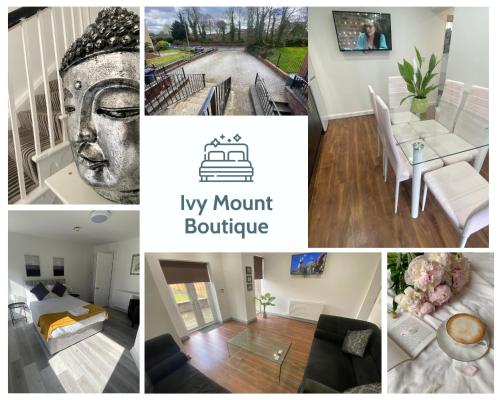 a collage of photos of my month bouquets at Ivy Mount Boutique in Manchester