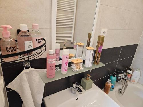 Ένα μπάνιο στο Trendy & Quiet Urban Oasis Flat