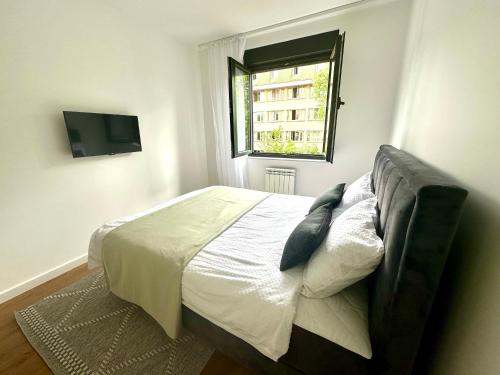 TV a/nebo společenská místnost v ubytování Luxury new apartment in Belgrade