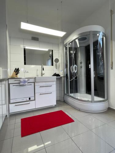 Η κουζίνα ή μικρή κουζίνα στο apartment11
