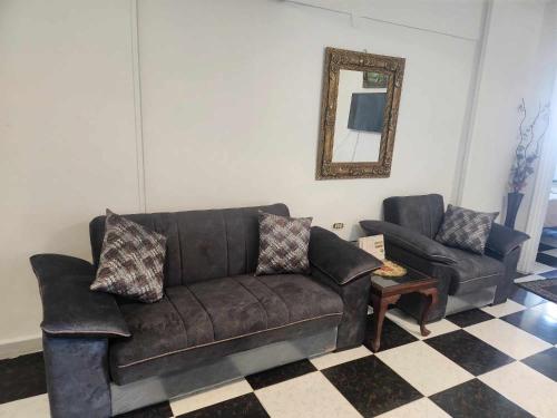 A seating area at sporting sea view two bedroom appartement
