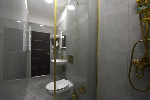 Koupelna v ubytování Hotel Grand Inn Berlin - Weißensee