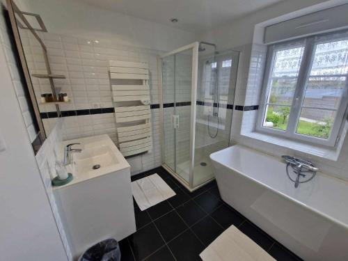 Koupelna v ubytování Coeur de Reigny