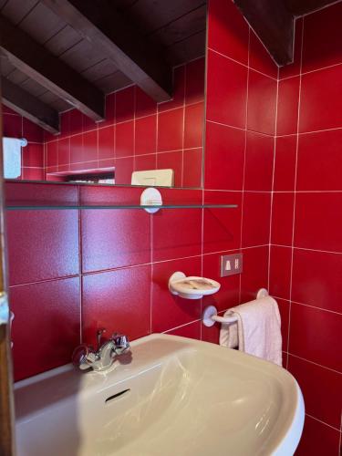 Koupelna v ubytování Hotel Miramonti