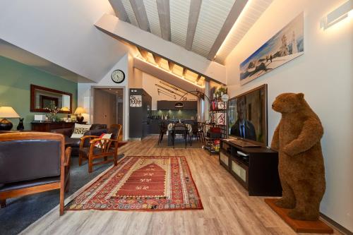 Lounge nebo bar v ubytování Residence Tsaumiau, 3BR, Perfect View, Skilift 170m!