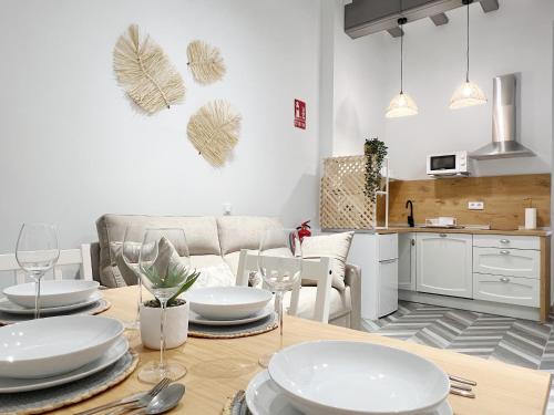 Encantador apartamento vigas de madera