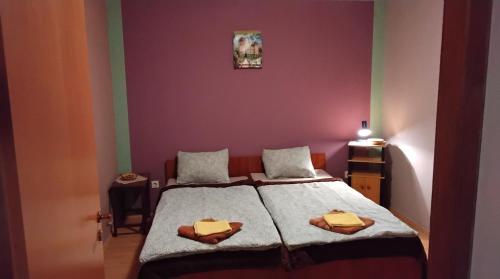 Cama o camas de una habitación en Hostel Flores