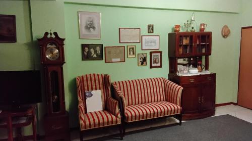 Zona de estar de Hostel Flores