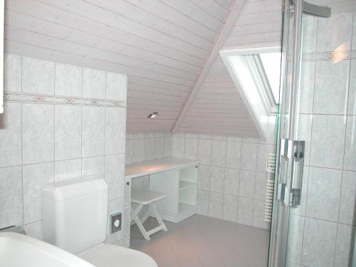 Koupelna v ubytování Hotel Sporting
