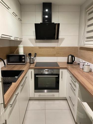 Η κουζίνα ή μικρή κουζίνα στο Apartament VADUZ