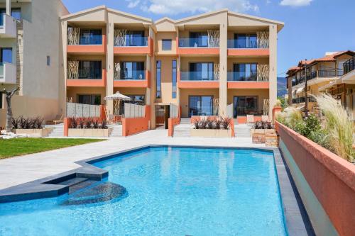 Bazén v ubytování Castaway Suites - Studios Christos nebo v jeho okolí