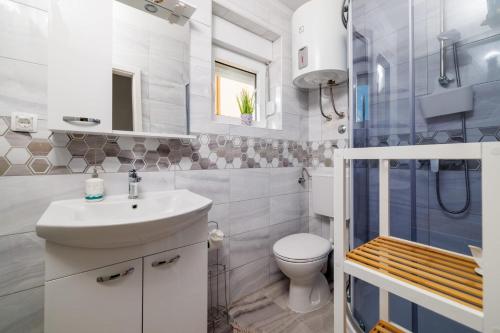 Bilik mandi di Villa Panoramablick