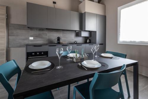 Kuchyň nebo kuchyňský kout v ubytování IseoLakeRental - Soleaura
