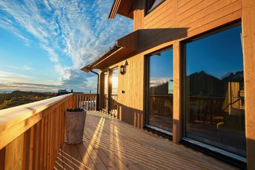 Balkoni atau teres di The Magic View of Lofoten - Golden Horizon