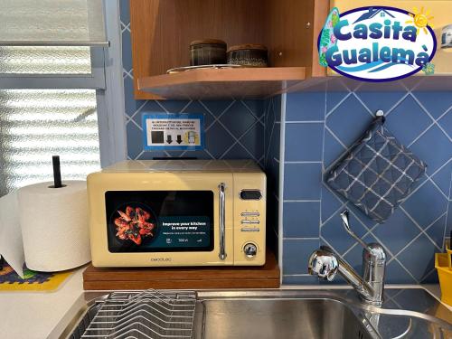 Kuchyň nebo kuchyňský kout v ubytování Casita Gualemà