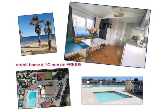 Mobilhome avec piscine- plage à 10 minutes