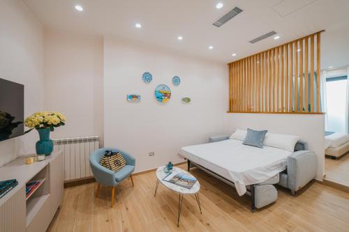 Postel nebo postele na pokoji v ubytování Frangimare Holiday Home