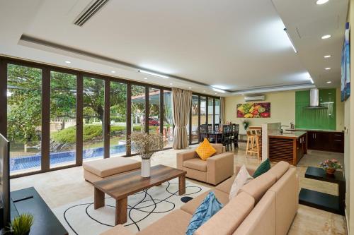 Χώρος καθιστικού στο Ocean Sunny Villas Da Nang
