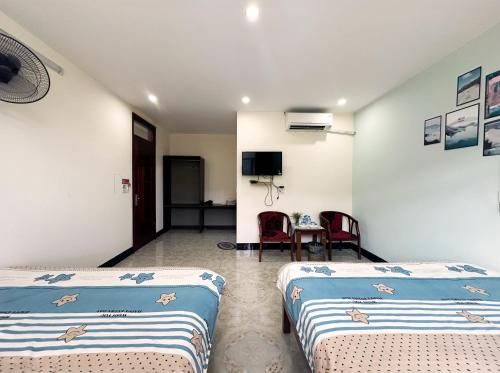Ha Giang Ali Hostelにあるベッド