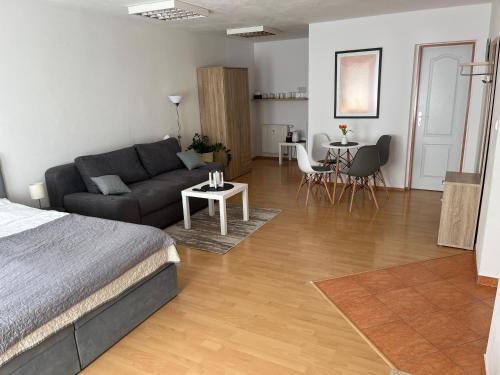 Χώρος καθιστικού στο Apartmány v Zlatej uličke