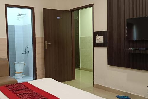 Koupelna v ubytování Hotel Shree Kanta