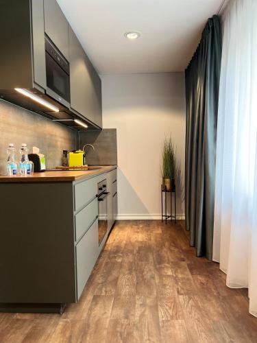 Dapur atau dapur kecil di Comfort Apartments Palanga