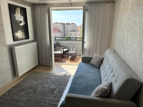 Χώρος καθιστικού στο Apartament Sole