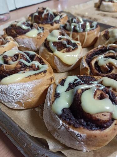 a group of pastries sitting on top of a tray at Agroturystyka Górski Wypoczynek in Stryszawa