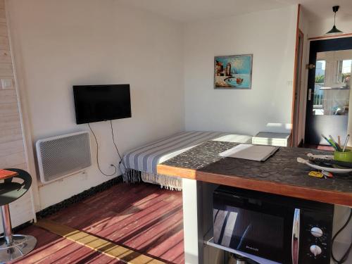Studio-2 Personnes-Résidence Le Pharo, Vue Piscine Port
