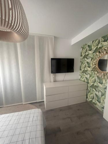 TV a/nebo společenská místnost v ubytování Villa Roma