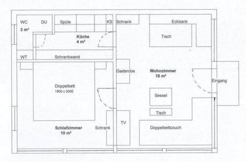 Majutuskoha Ferienhaus am Oberteich in Rammenau - b48532 korruse plaan