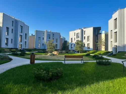 Κήπος έξω από το IVIS House - Cozy Seaside Apartment at "Šventosios Vartai", J-3