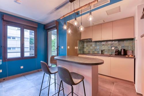 Η κουζίνα ή μικρή κουζίνα στο GuestReady - Lovely Getaway near Lyon