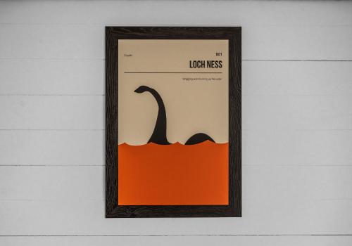 a picture of a framed poster of a pair of heels at Alba Pod in Fort Augustus