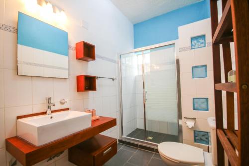 Koupelna v ubytování Woodstock Palmresort Curaçao