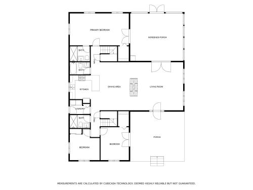 a floor plan of a house at Casa Azur in Union Pier