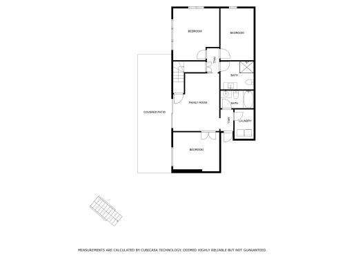 a floor plan of a house at Gasthaus Fox in Bridgman