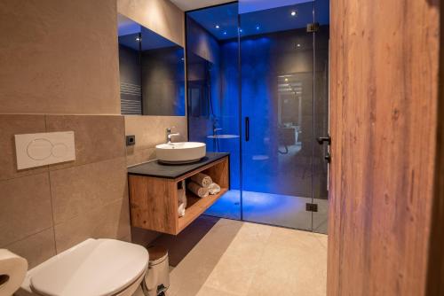 Koupelna v ubytování Filzsteinresort Wohnungen Top 9