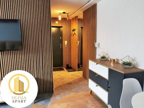 TV a/nebo společenská místnost v ubytování Apartament Lancelot