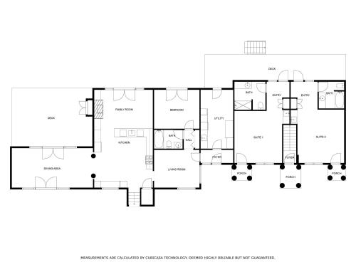 a floor plan of a house at Rabbit Run in Sawyer